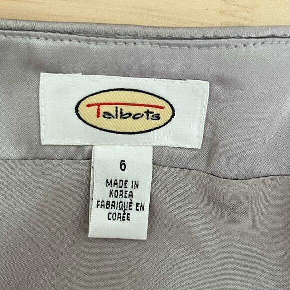 Talbots Silver Lace Cardigan Blazer Special Occasion Dress Jacket, Size 6 - Picture 3 of 8